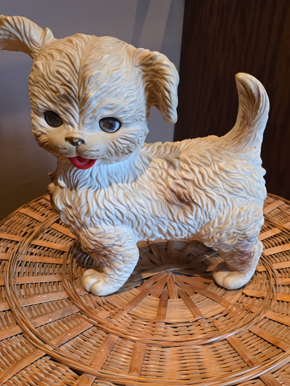 Mobley Squeaker  Rubber Dog Figurine